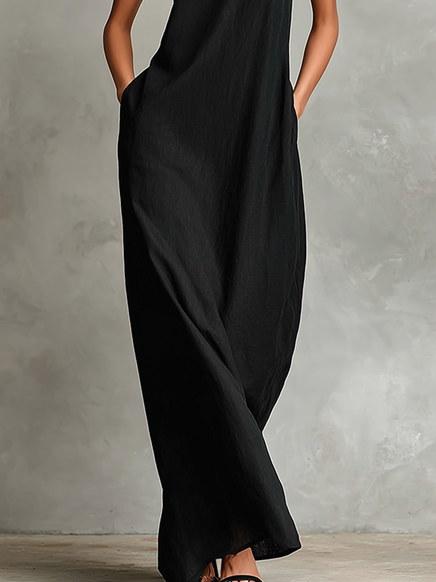 Imeria - Rochie Lungă Cu Decolteu Tip Halter
