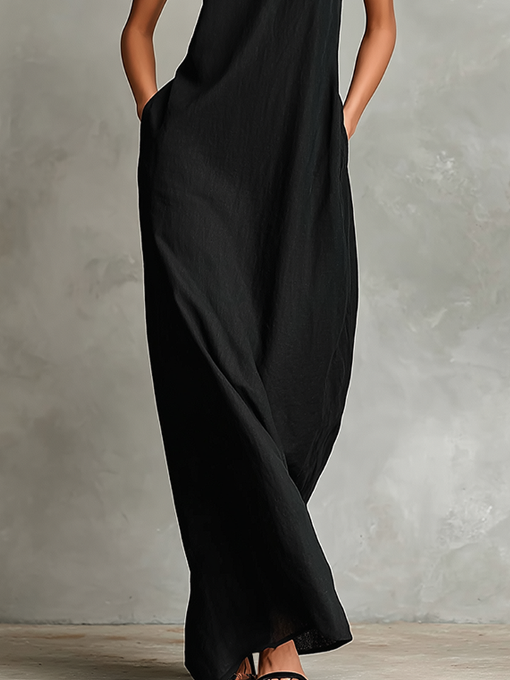 Imeria - Rochie Lungă Cu Decolteu Tip Halter