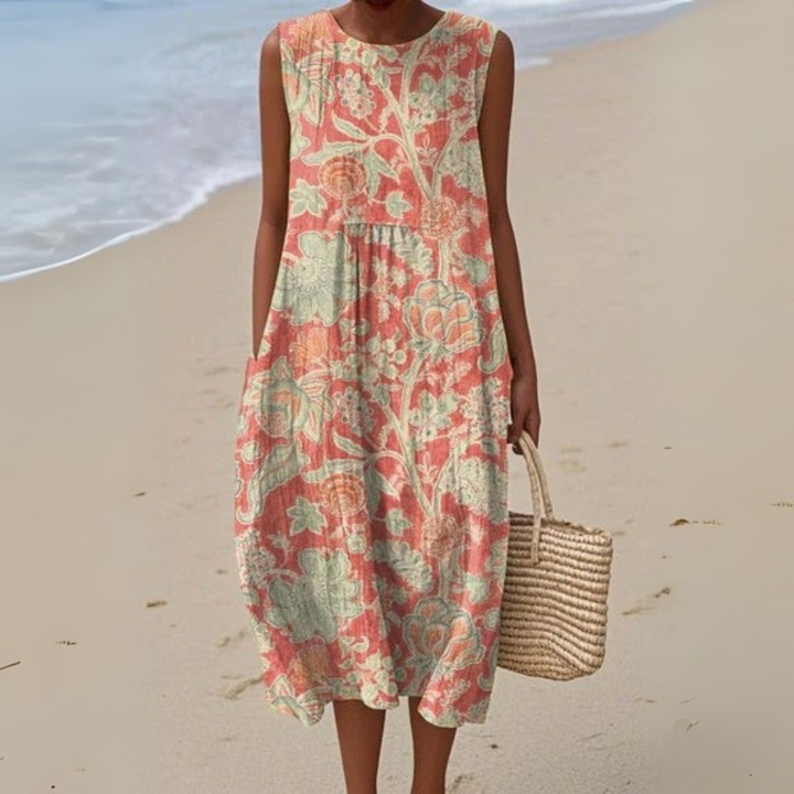 Narcisa - Rochie Vintage Cu Flori