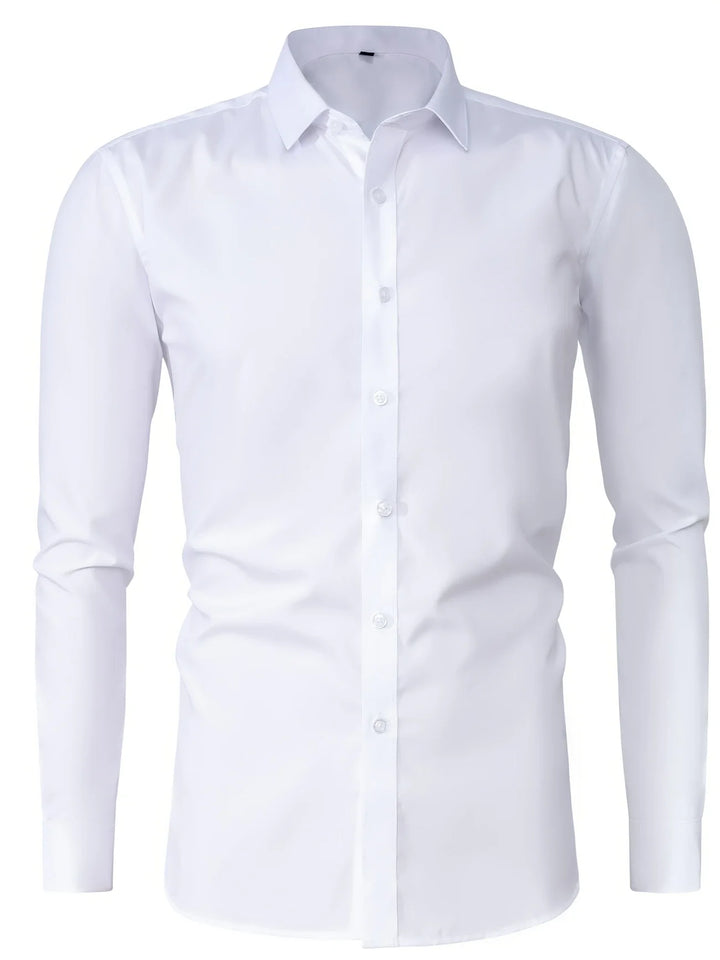 Byron - Cămașă Elegantă Cu Mâneci Lungi și Nasturi