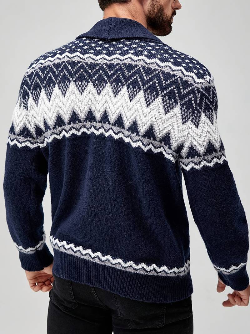 Elroy - Pulover Casual cu Model Geometric