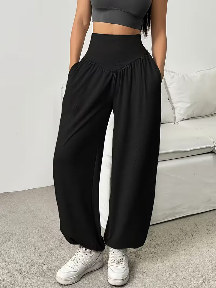 Millora – Pantaloni Elastici, Moi, Cu Croi Larg