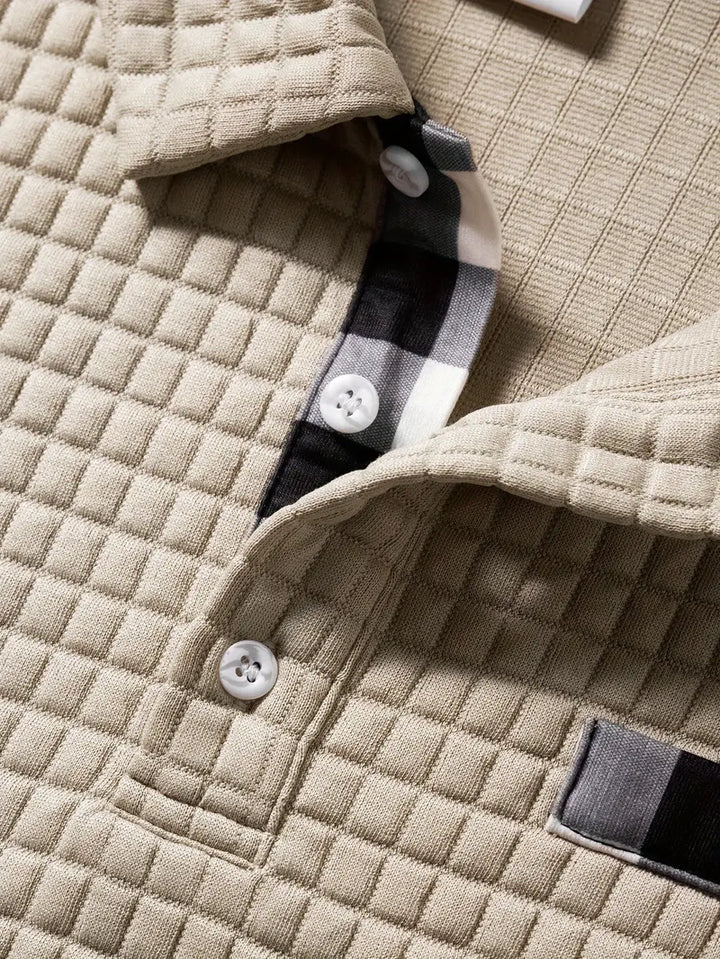 Hughes - Cămașă Casual Din Tricot Gros Cu Nasturi