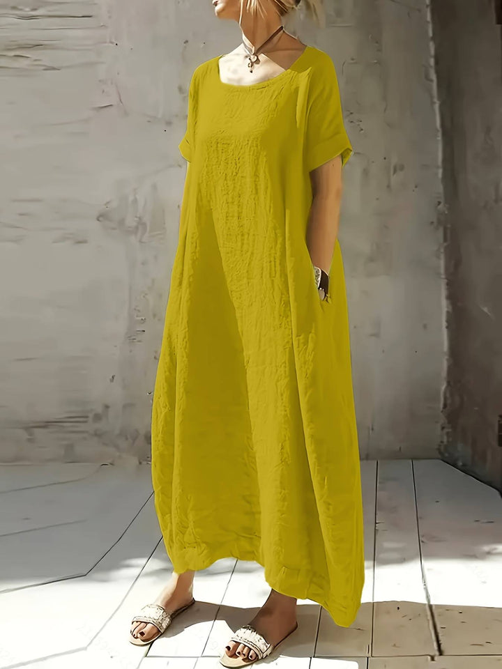 Anuradhi - Rochie lungă Casual cu Mâneci largi