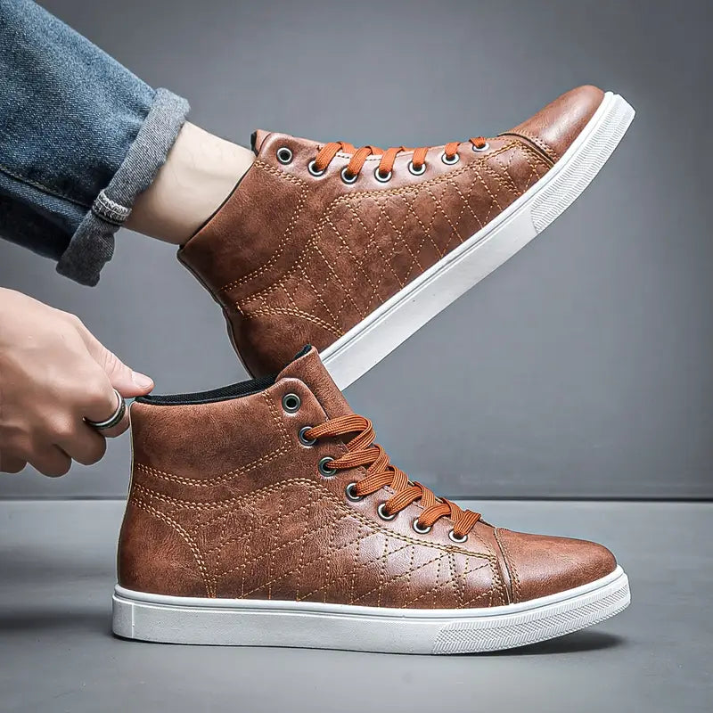 Gayle - Adidași Casual Cu Model în Carouri cu Talpă Medie