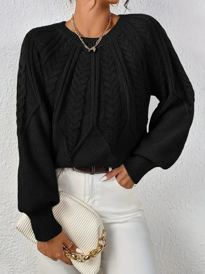 Özden - Pulover Elegant Cu Mâneci Lungi
