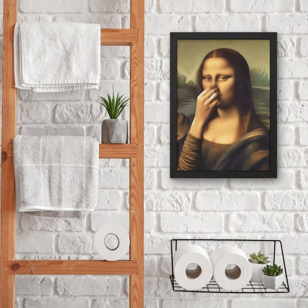 WinkArt - Mona Lisa cu un Poster Umoristic