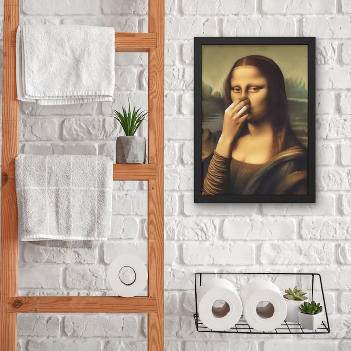 WinkArt - Mona Lisa cu un Poster Umoristic