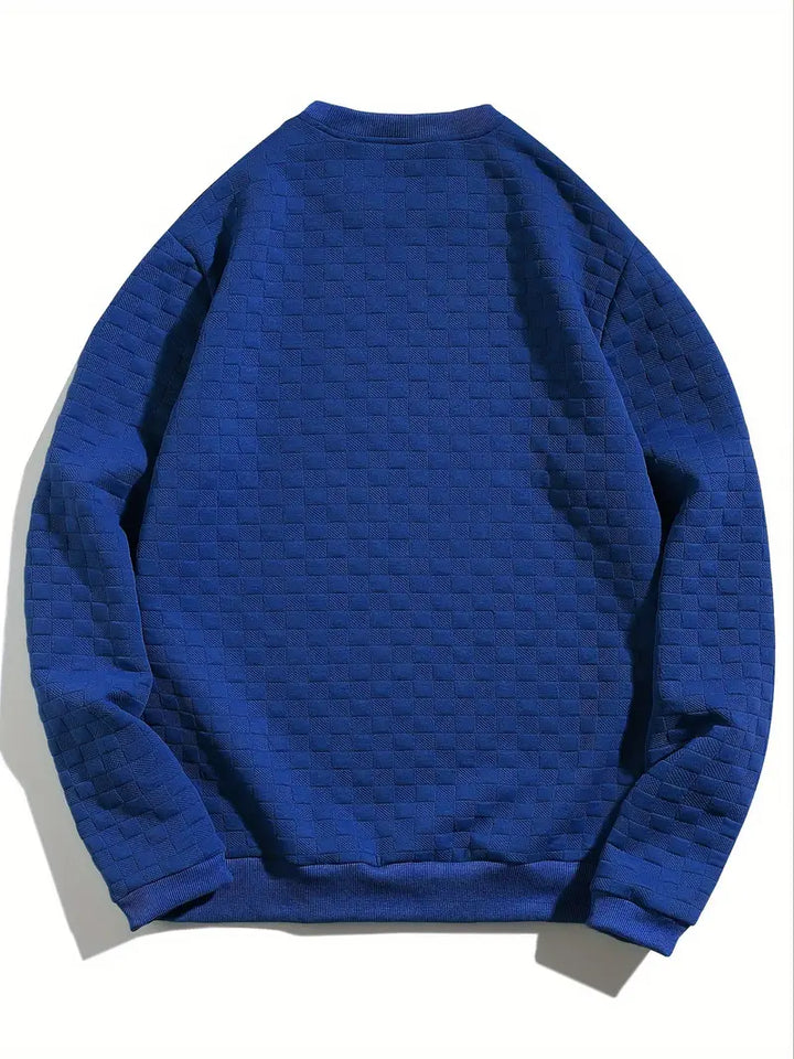 Stafford - Hanorac Casual Cu Textură în Carouri