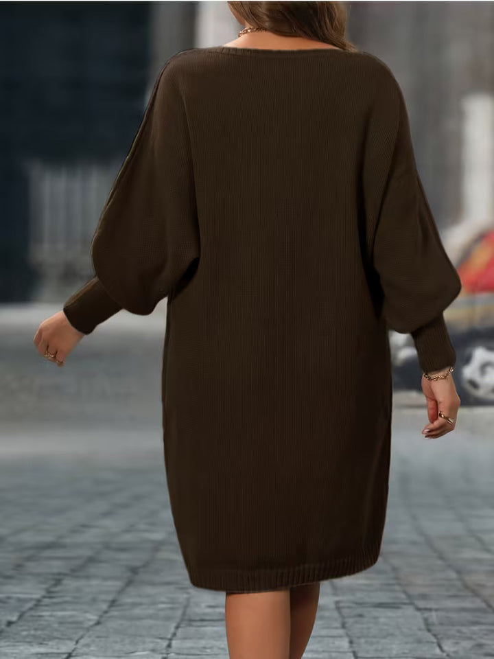 Enkeleida - Rochie De Iarnă Cu Model Geometric Romb