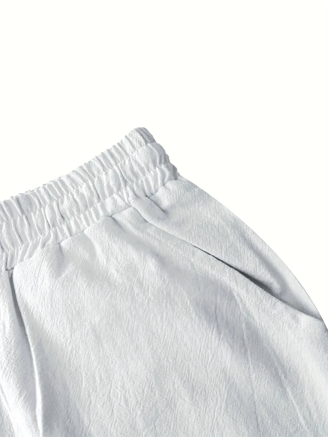 Callan - Pantaloni Scurți Casual Din In Cu Buzunar