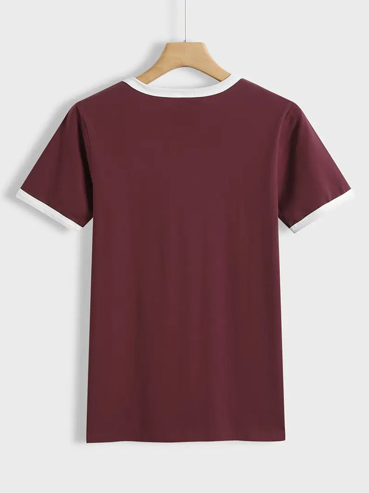 Kisara - Tricou Casual Cu Mâneci Scurte