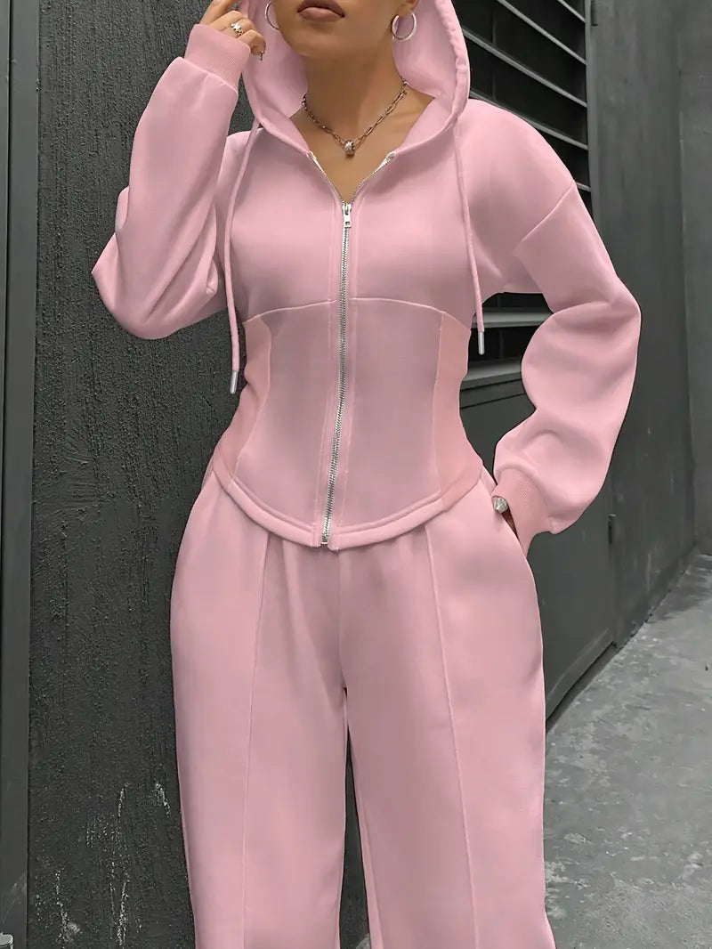 Nanci - Set Casual Cu Două Piese Cu Mâneci Lungi