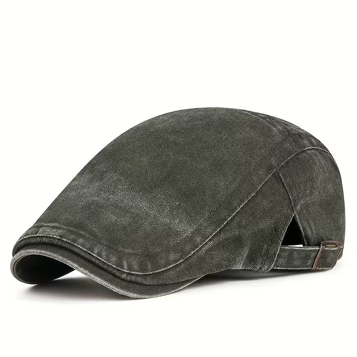 ComfyLuxe - Șapcă Din Denim Cu Cataramă Reglabilă