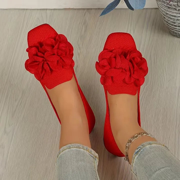 Catriona - Pantofi Cu Toc Plat Mary Jane Cu Imprimeu Floral