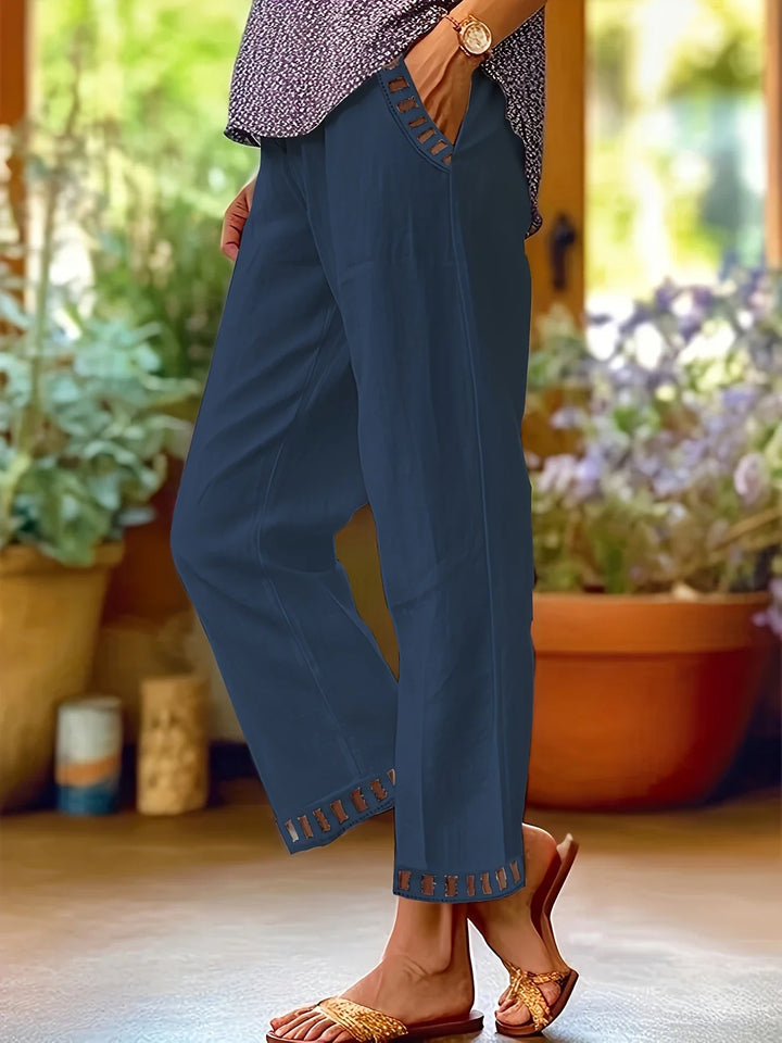 Tracey - Contrastul Trim Pantaloni Tăiați
