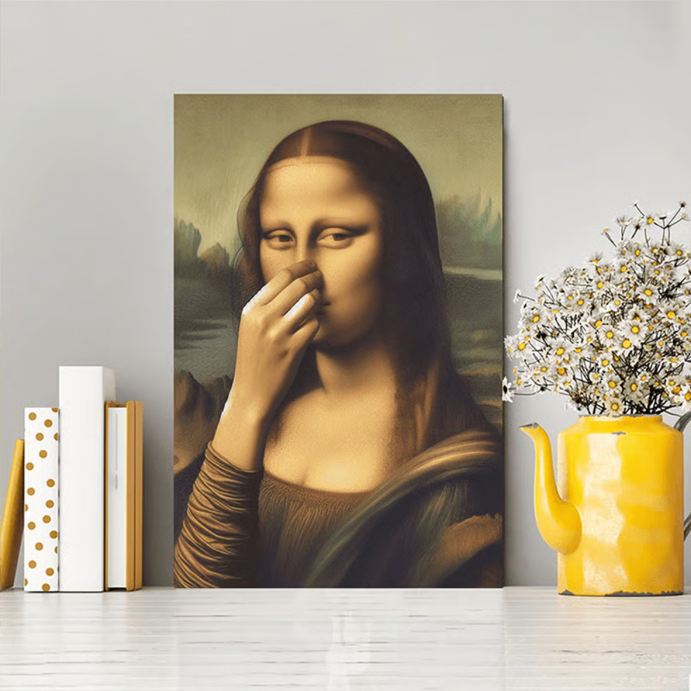 WinkArt - Mona Lisa cu un Poster Umoristic
