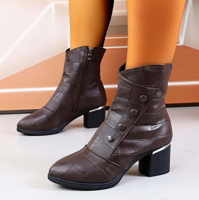 Rejoice - Pantofi Cu Toc Confortabili Cu Fermoar