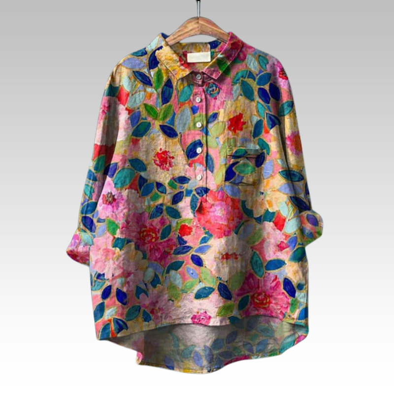 Noprat - Bluze Clasice Cu Imprimeu Floral