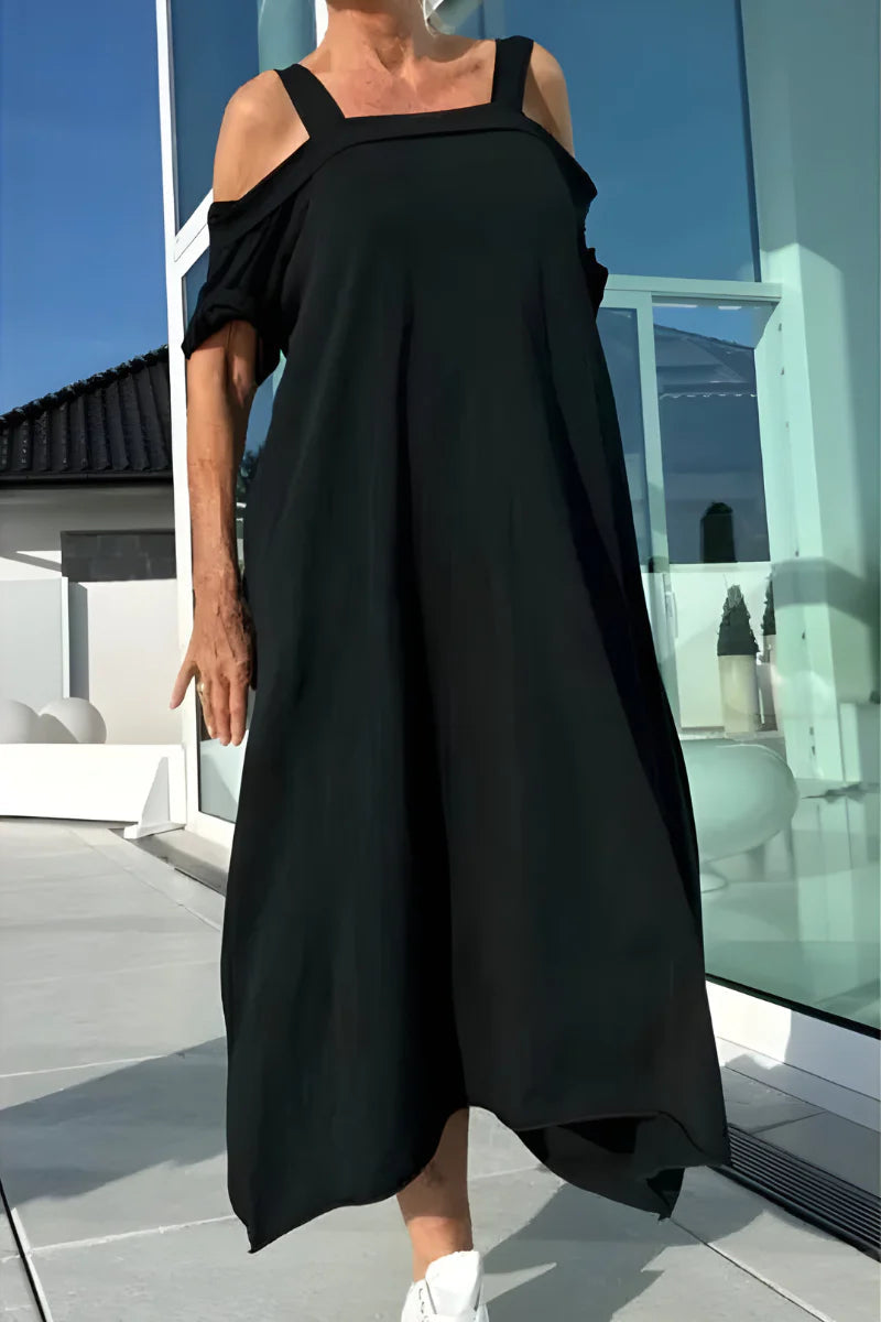 Vathsala - Rochie lungă de Vară cu Umerii Goi