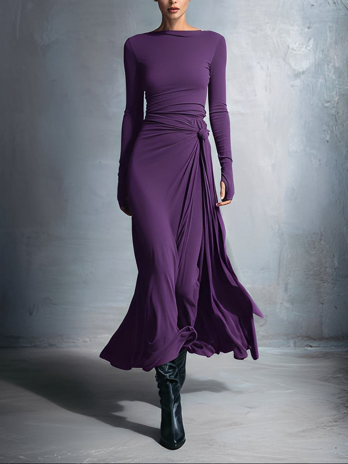 Joeena - Rochie Maxi Cu Nod Lateral