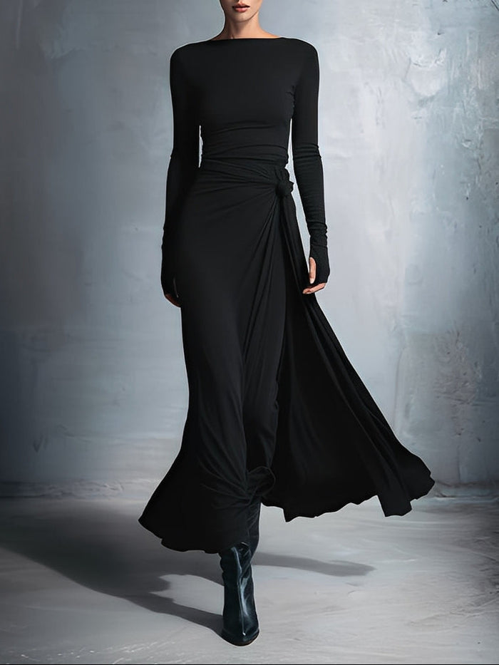 Joeena - Rochie Maxi Cu Nod Lateral