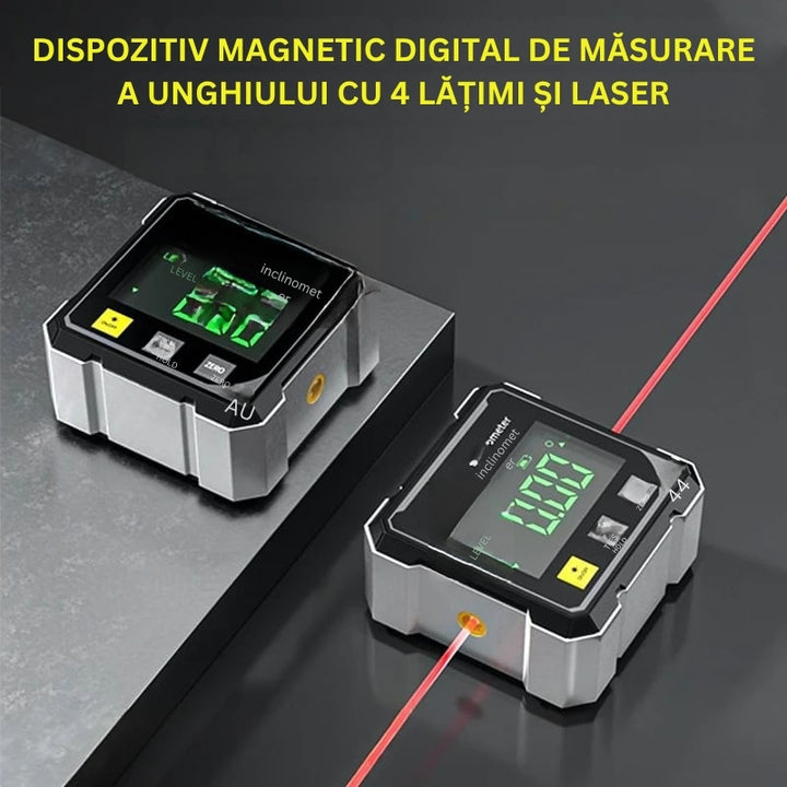 MagPro - 4 Laturi Magnetic Raportor Digitală Cu Laser