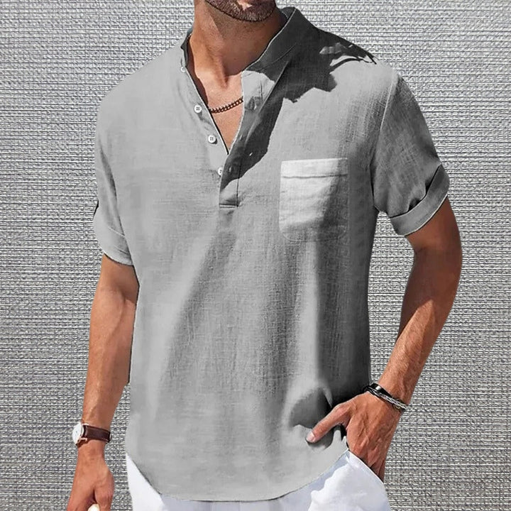 Anthony - Tricou Elegant Cu Mâneci Scurte și Buzunar