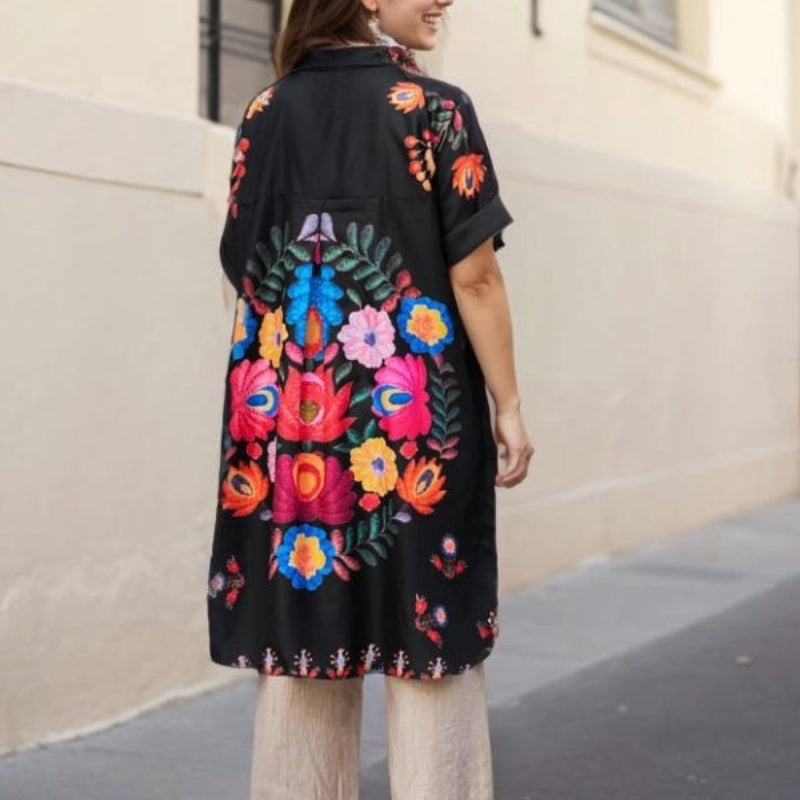 Rossella - Cămașă Elegantă Cu Imprimeu Floral