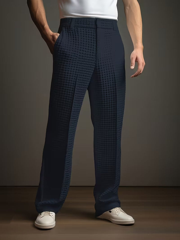 Tommen - Pantaloni Ușori Structurați Cu Buzunar Lateral