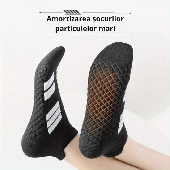 SwiftStep - Șosete Sportive Cu Dungi Antiderapante și Respirabile