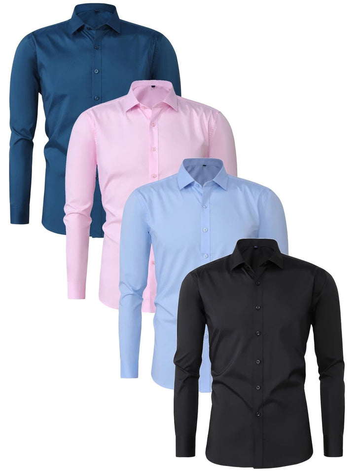 Byron - Cămașă Elegantă Cu Mâneci Lungi și Nasturi