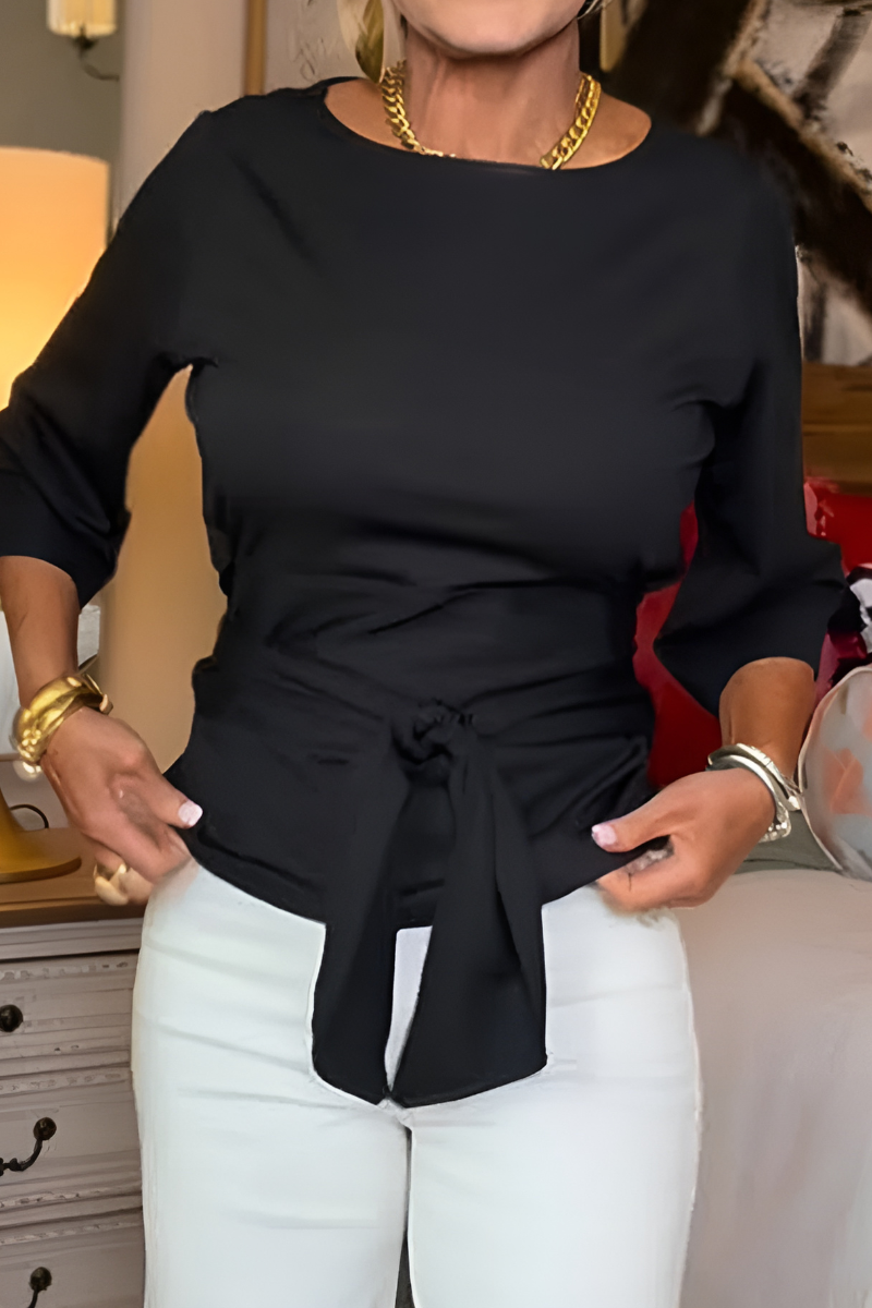Shaniera - Top Elegant Cu Cordon La Talie