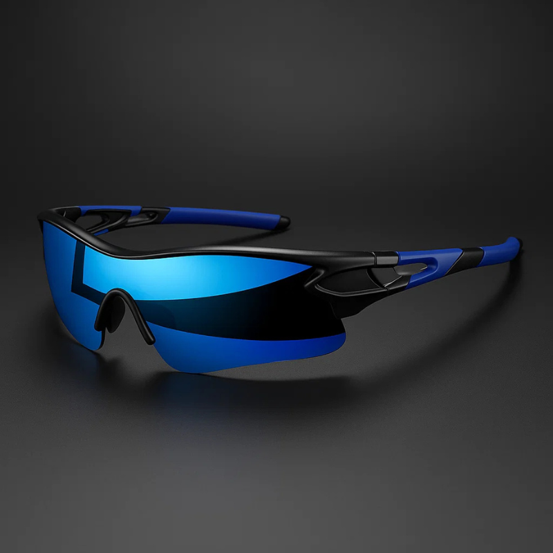 VeloShade – Ochelari de Soare Sportivi de Ciclism cu Lentile Oglindite și Ramă învelitoare
