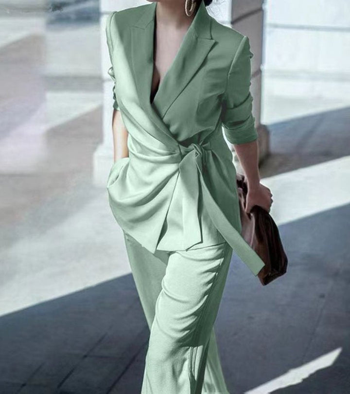 Asya - Costum Eleganță Casual Din Două Piese