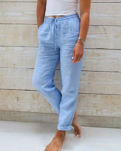 Roberta  - Pantaloni Casual cu Snur