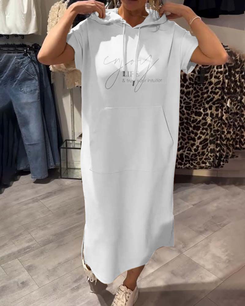 Nadia - Rochie Elegantă cu Glugă