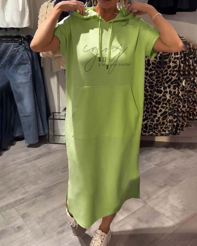 Nadia - Rochie Elegantă cu Glugă