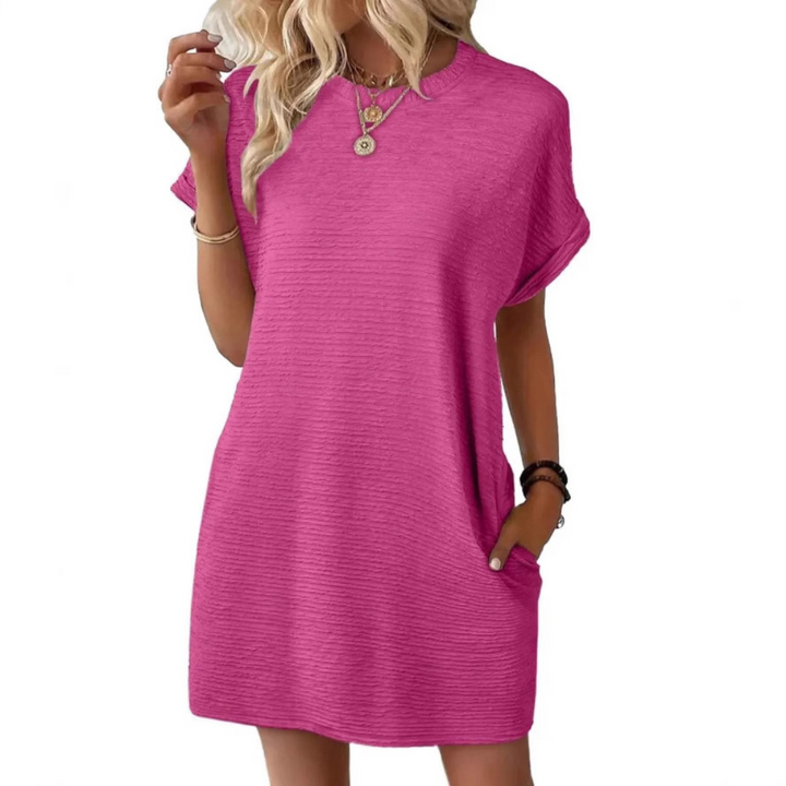 Elviaa - Rochie Mini Elegantă Cu Buzunar