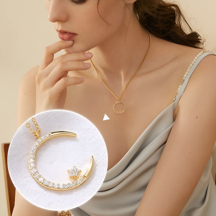 Yalessa - Colier Elegant cu Motiv Lunar