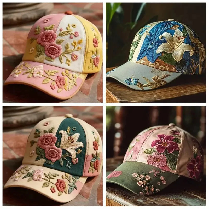 Virinia - Șapcă Cu Broderie Florală