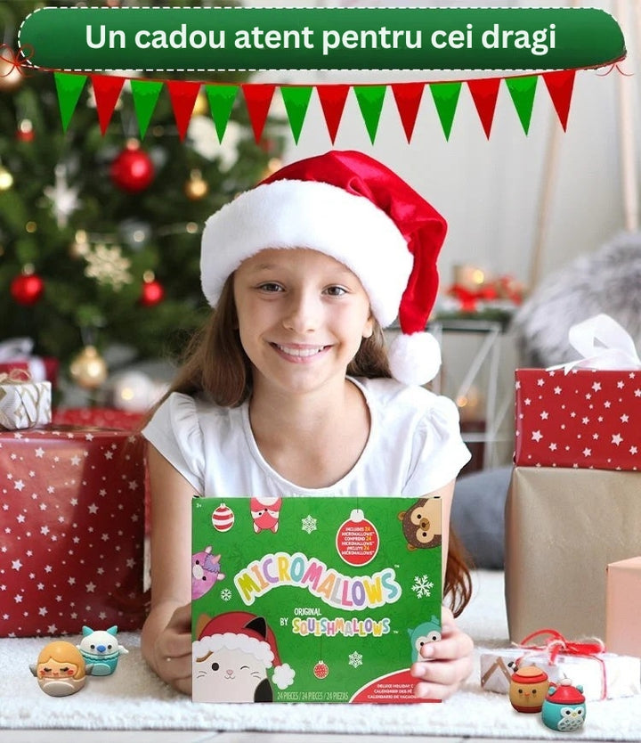 FestiveFuzzies - Calendarul De Advent De Crăciun Cu Păpușă De Pluș