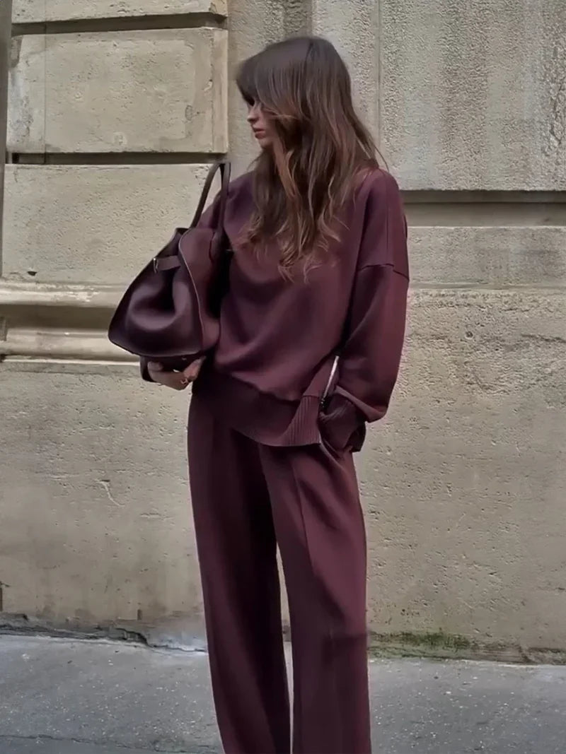 Nogaelle - Set Elegant de Hanorace cu Croi Lejer