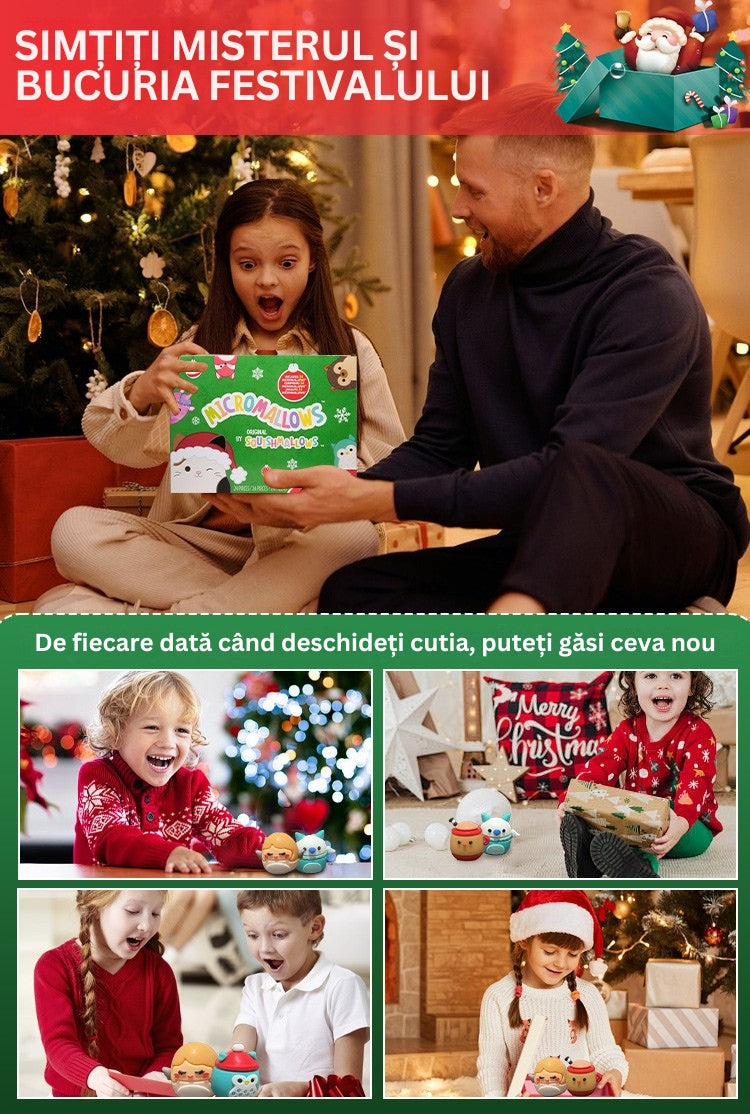 FestiveFuzzies - Calendarul De Advent De Crăciun Cu Păpușă De Pluș