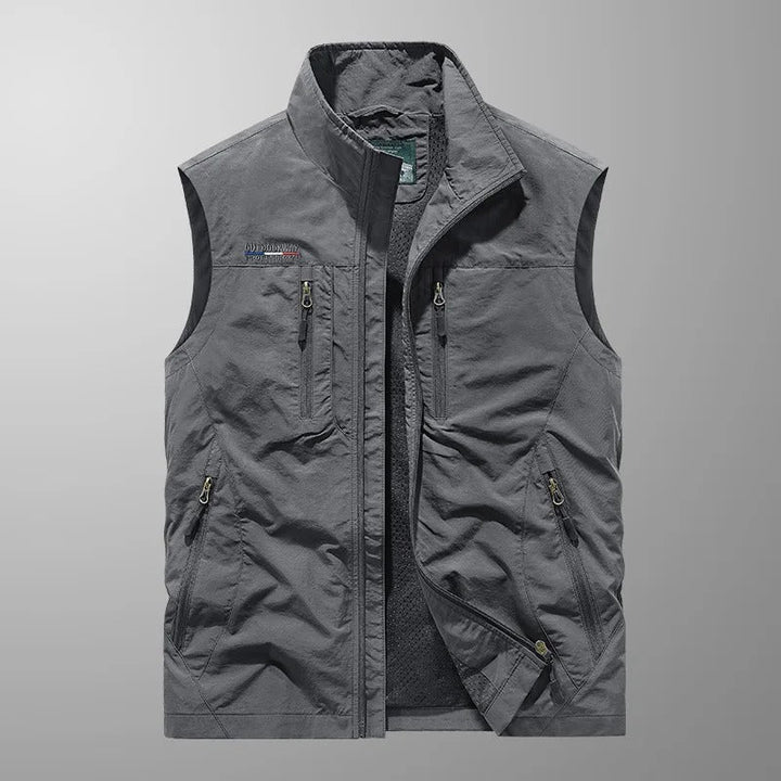 Vincent - Vestă Cargo Outdoor Respirabilă cu Multiple Buzunare