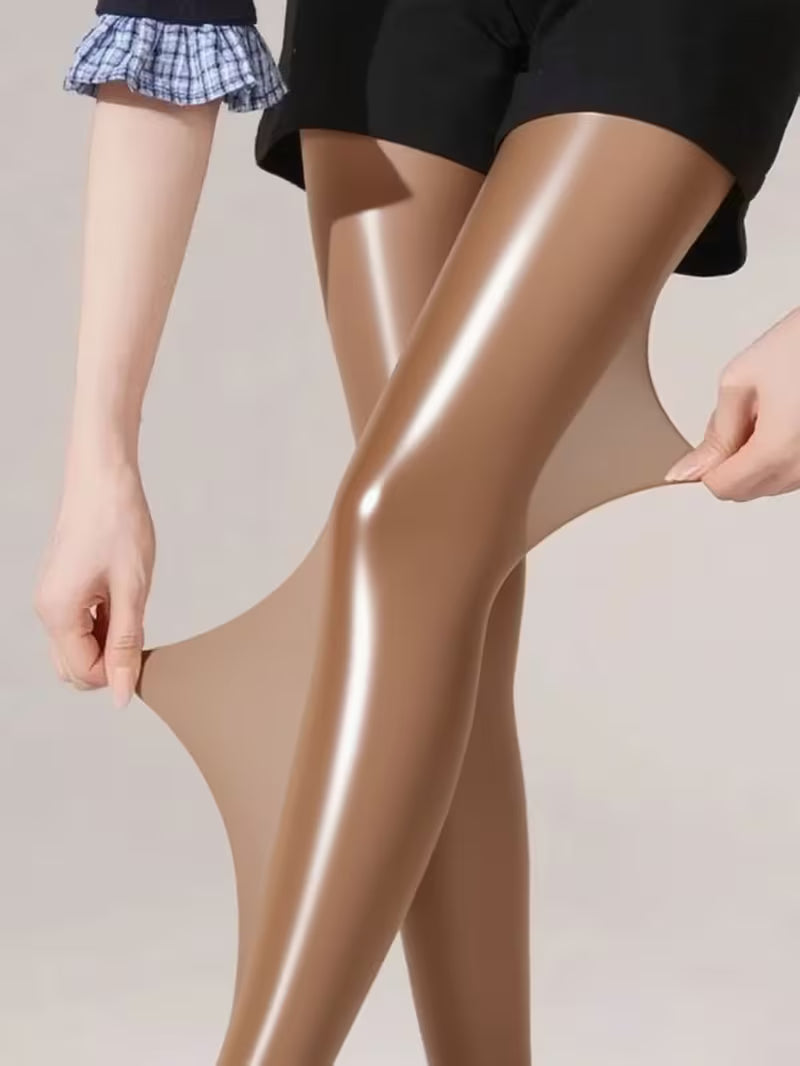 Bekah – Colanți Elastici cu Picioare cu Luciu Intens