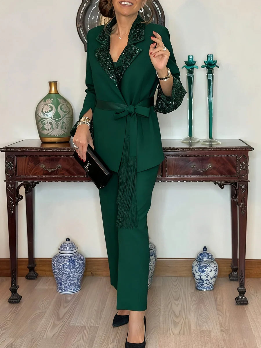 Nitzanit - Set Elegant Format Din Sacou și Pantaloni