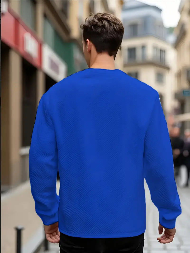 Malinga - Hanorac Casual Cu Model Geometric și Mâneci Lungi