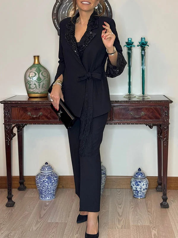 Nitzanit - Set Elegant Format Din Sacou și Pantaloni