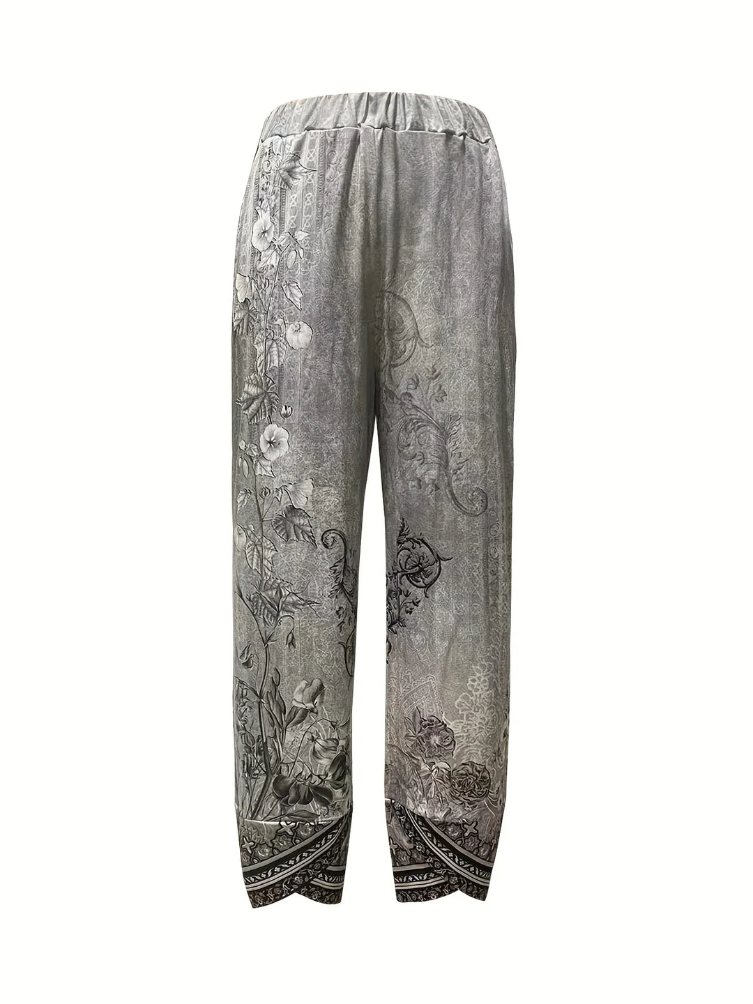 Kayden - Pantaloni Capri Vintage Cu Flori
